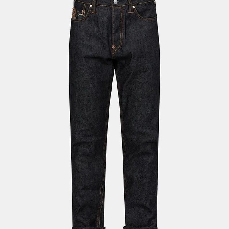 Evisu N110-19128 Brocade Patch Jeans - 9