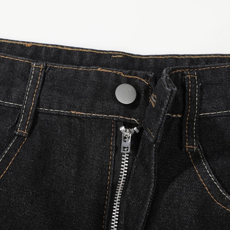 Evisu Koi Fish Embroidered Jeans Black - 7