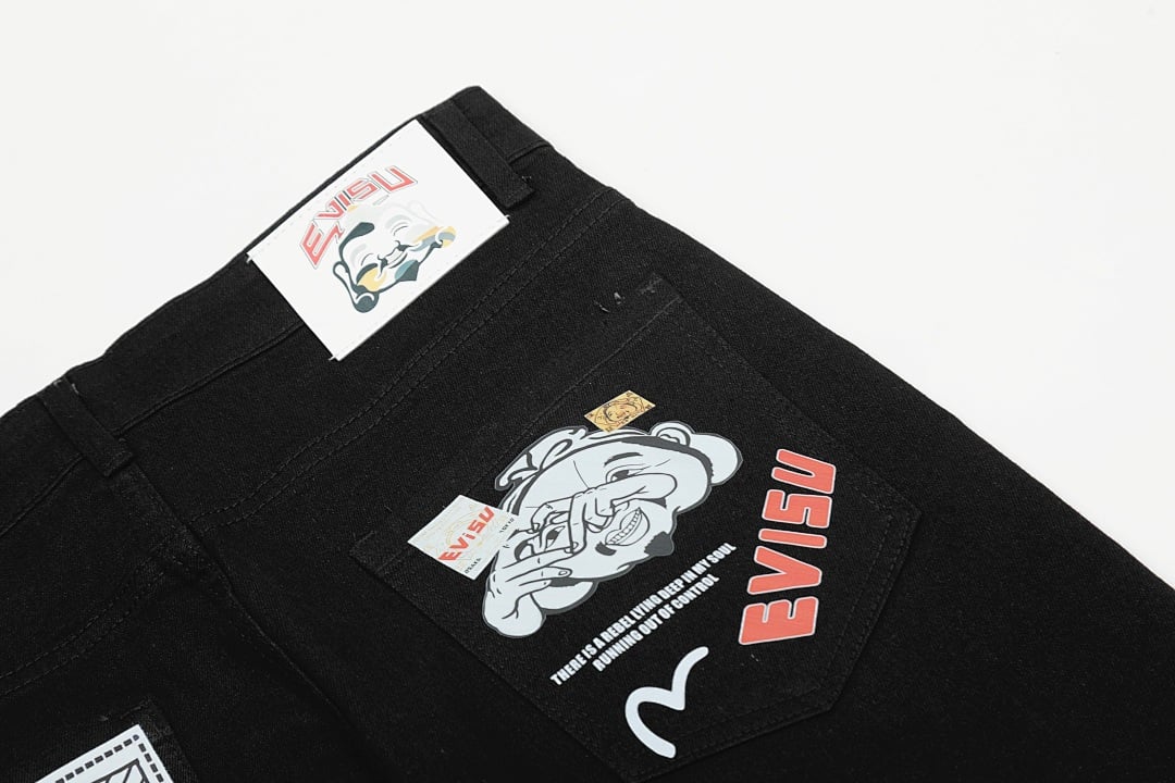 Evisu N110-19125 Graphic Jeans Black - 3