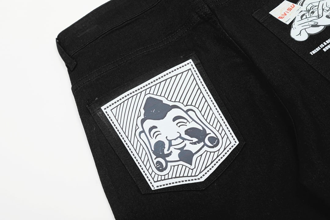 Evisu N110-19125 Graphic Jeans Black - 4
