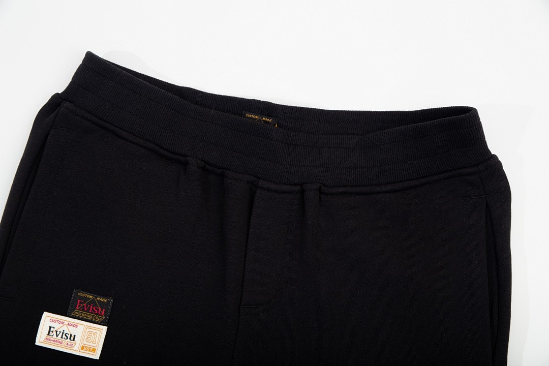 Evisu Seagull Logo Sweatpants Black - 5