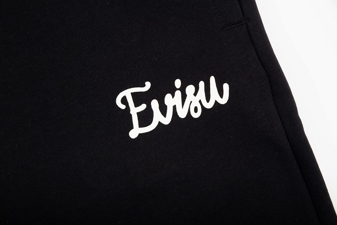 Evisu Seagull Logo Sweatpants Black - 9