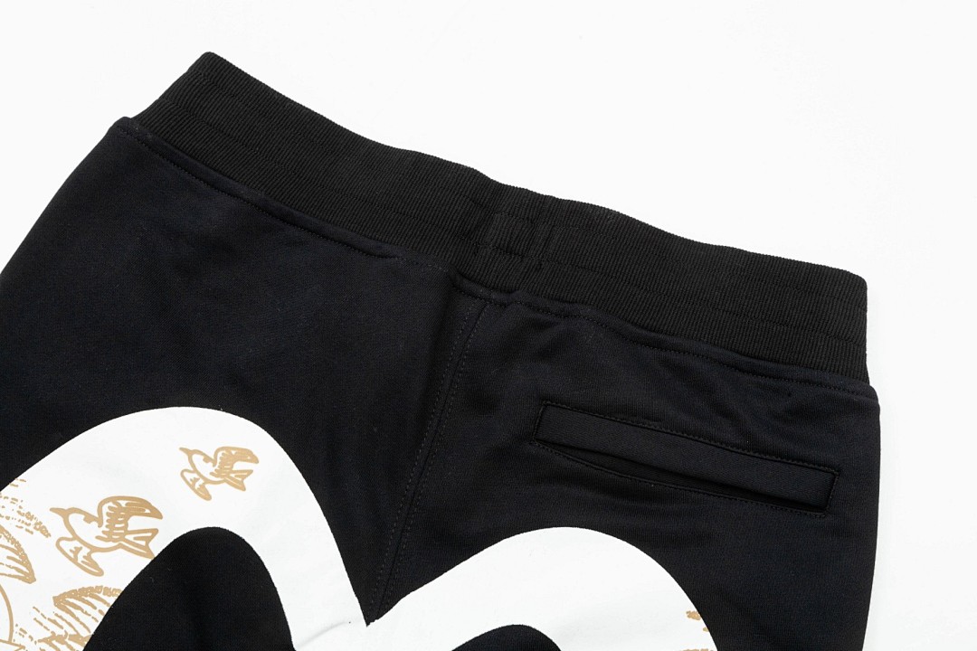 Evisu Seagull Graphic Sweatpants Black - 6