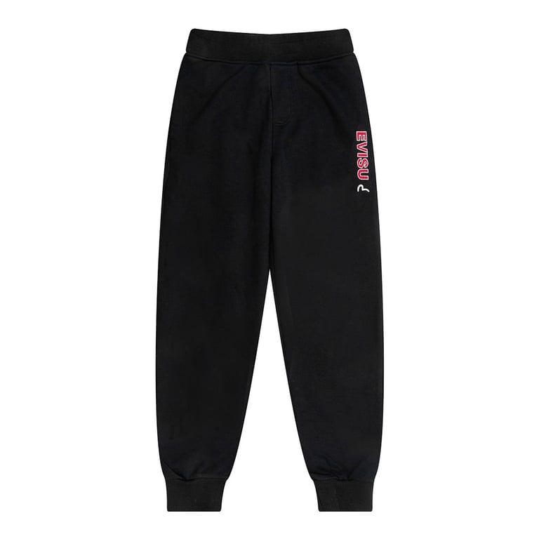 Evisu Graphic Logo Sweatpants Black - 11