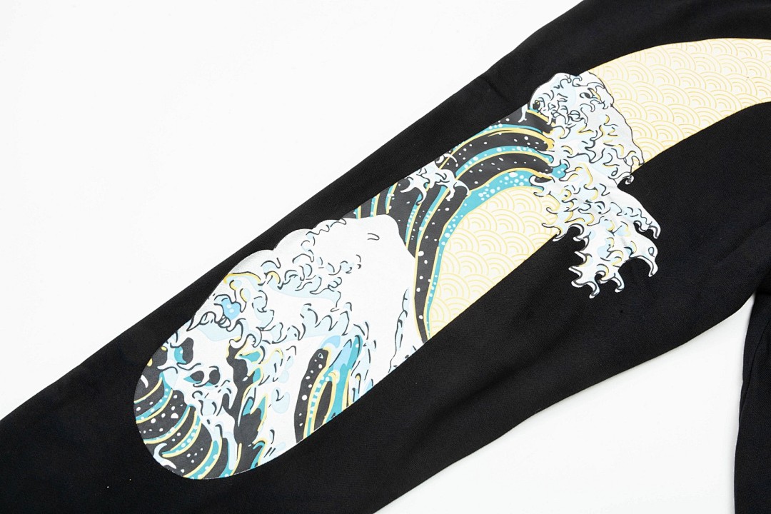 Evisu Great Wave Graphic Sweatpants Black - 5