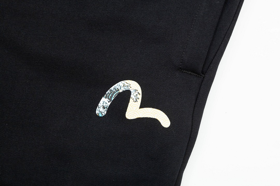 Evisu Great Wave Graphic Sweatpants Black - 9