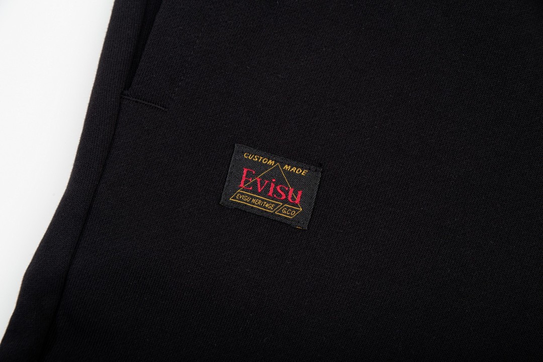 Evisu Seagull Graphic Sweatpants Black - 11