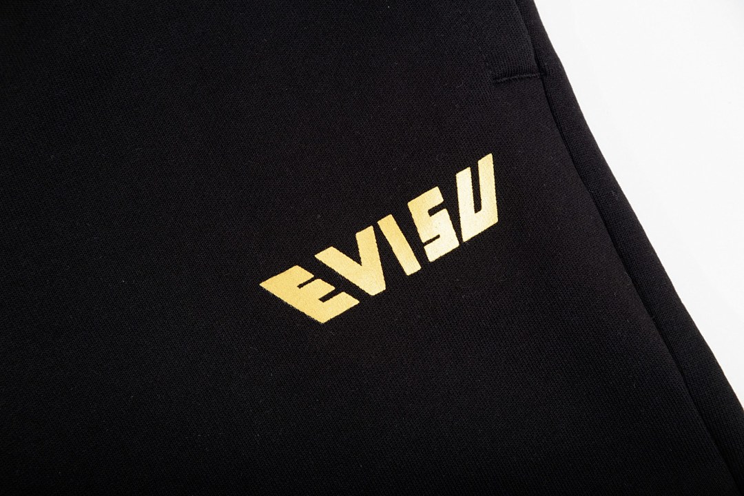 Evisu Seagull Graphic Sweatpants Black - 5