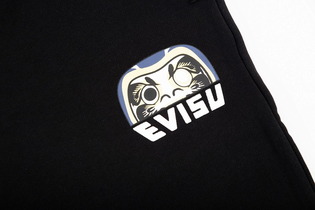 Evisu Daruma Graphic Sweatpants Black - 12