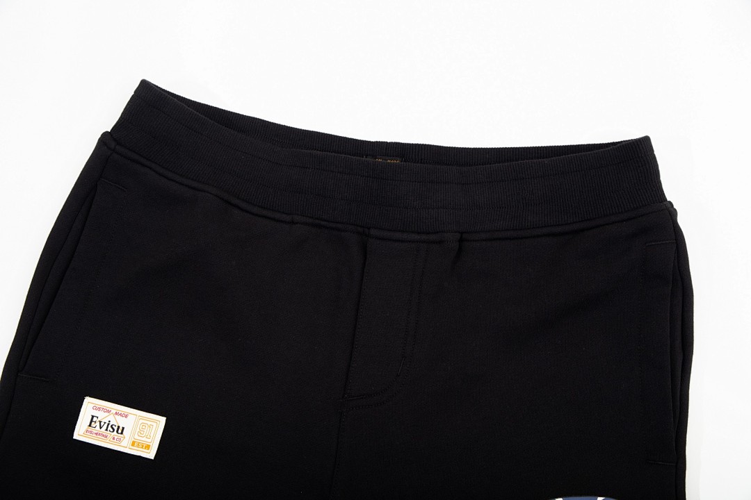 Evisu Daruma Graphic Sweatpants Black - 6