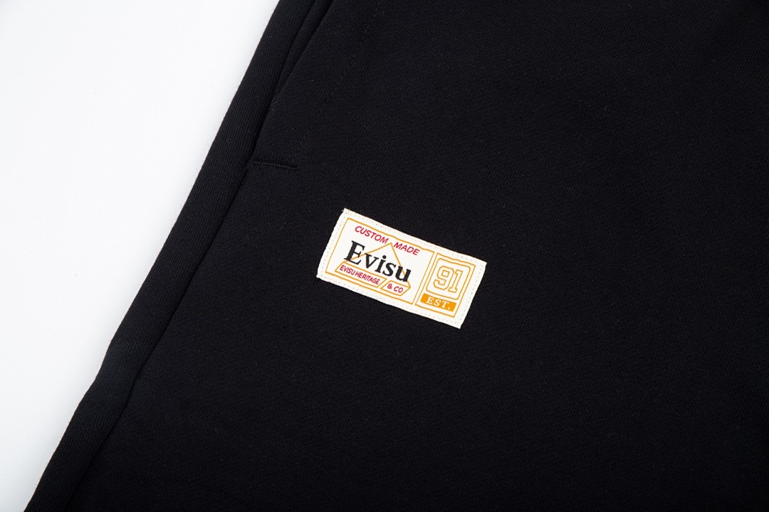 Evisu Graphic Joggers Black - 3