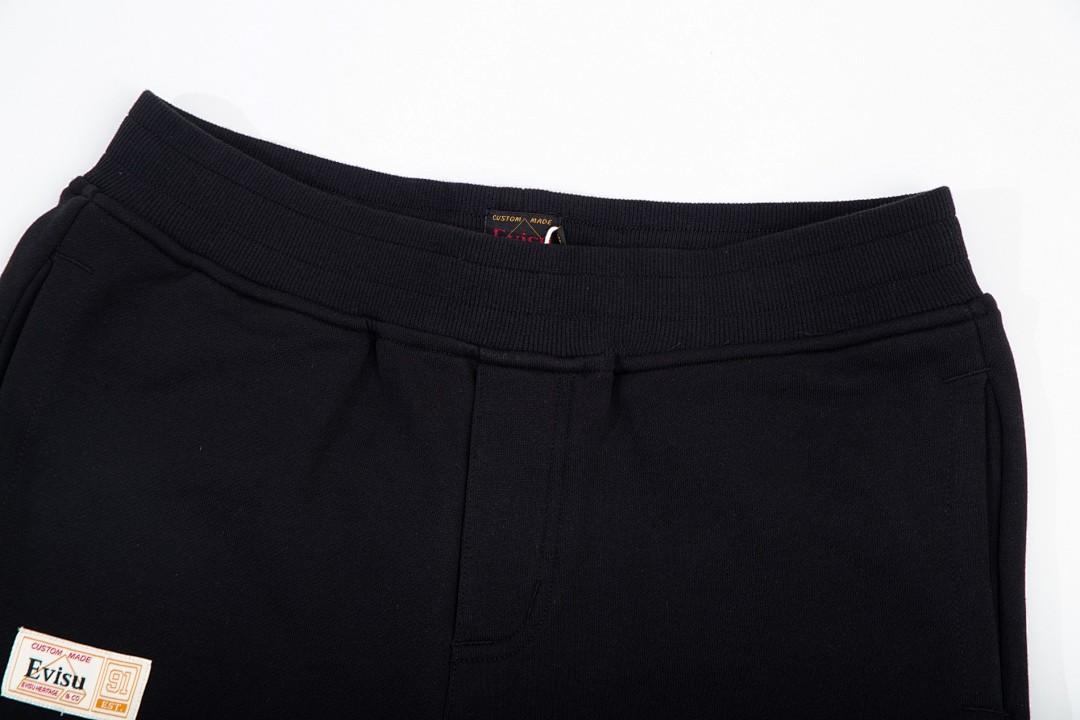 Evisu Graphic Joggers Black - 8