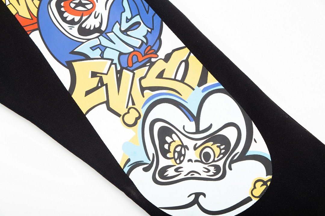 Evisu Daruma Graphic Sweatpants Black - 14