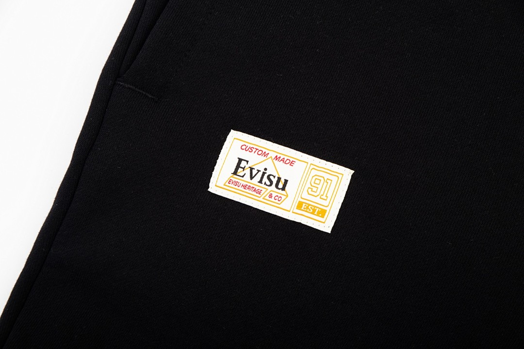 Evisu Daruma Graphic Sweatpants Black - 6