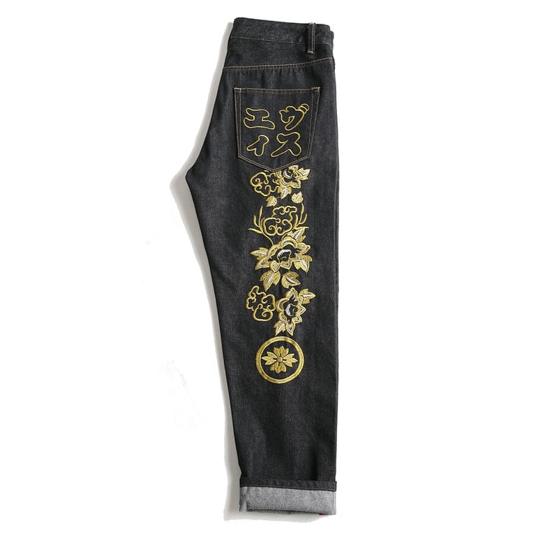 Evisu Embroidered Rooster Jeans Black - 5