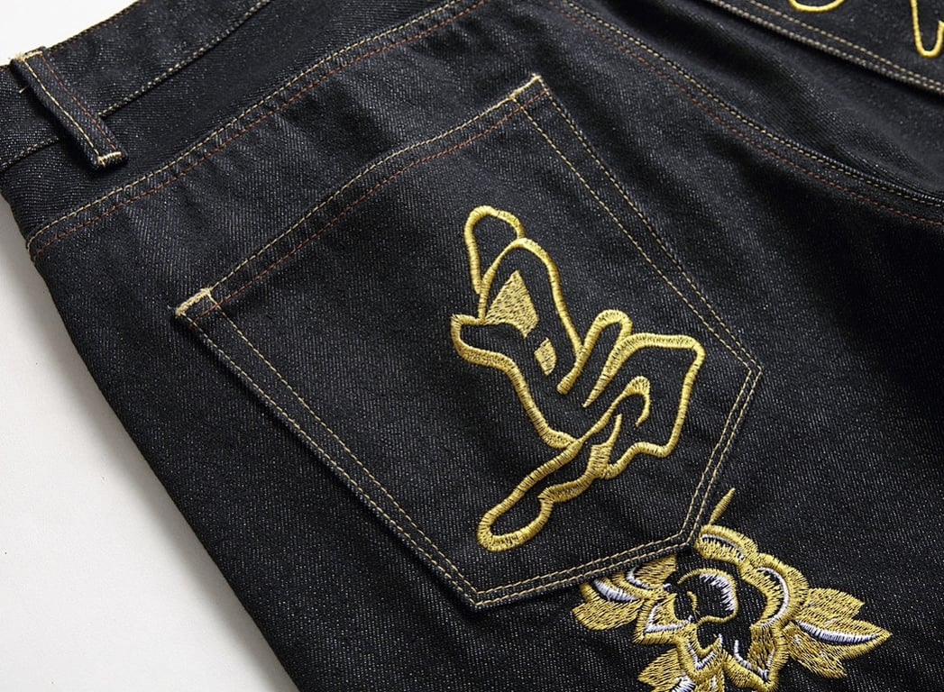Evisu Embroidered Rooster Jeans Black - 7