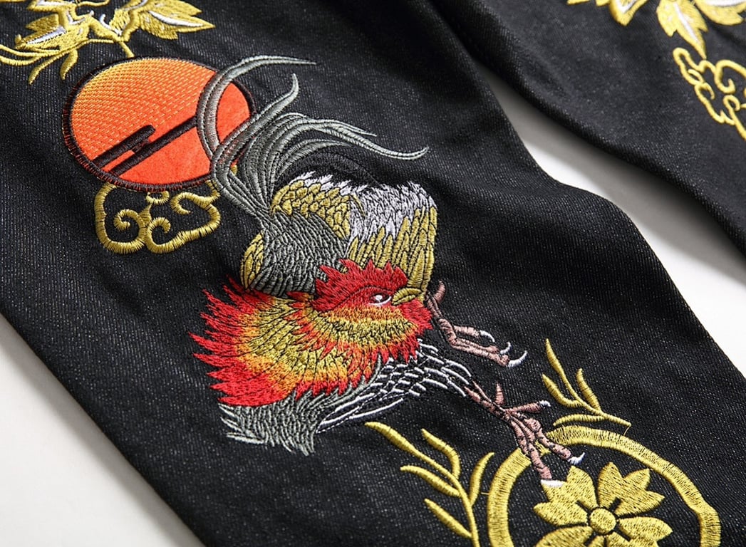 Evisu Embroidered Rooster Jeans Black - 9