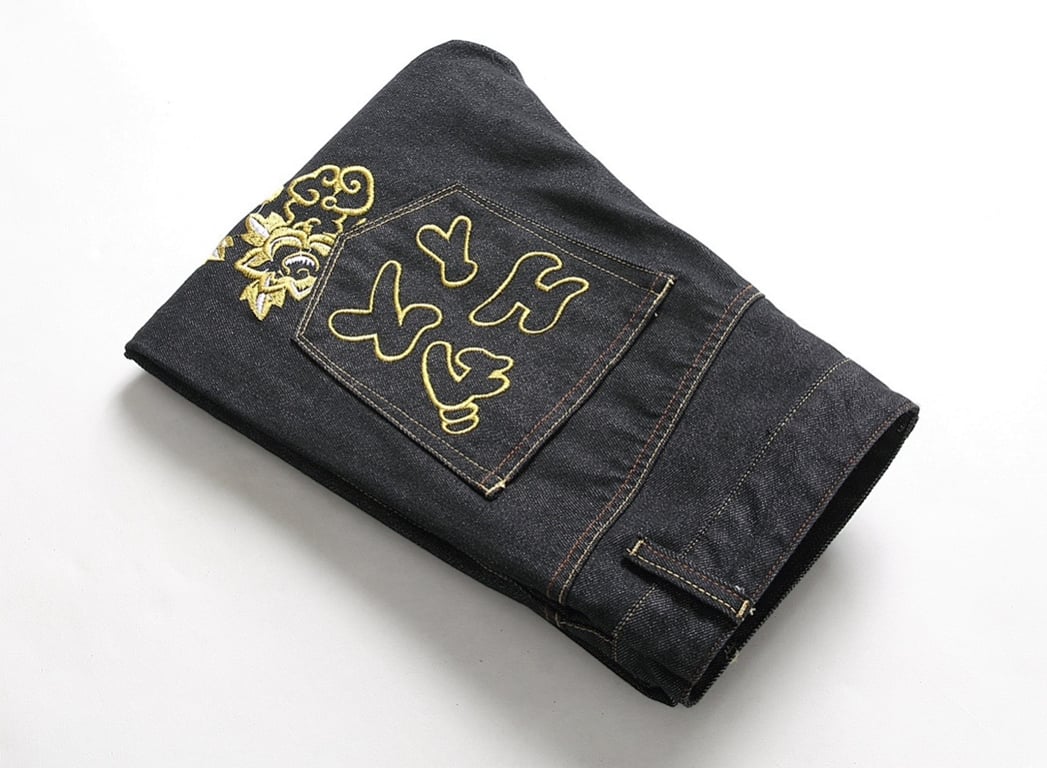 Evisu Embroidered Rooster Jeans Black - 10