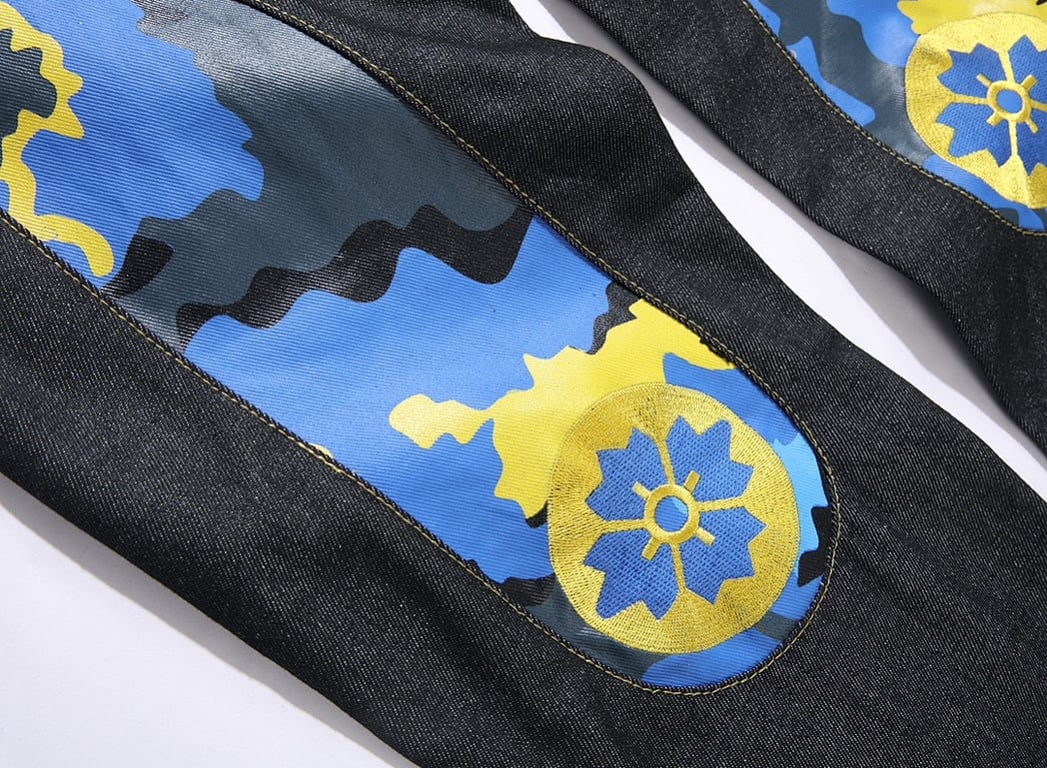 Evisu Camo Seagull Logo Jeans Black - 7