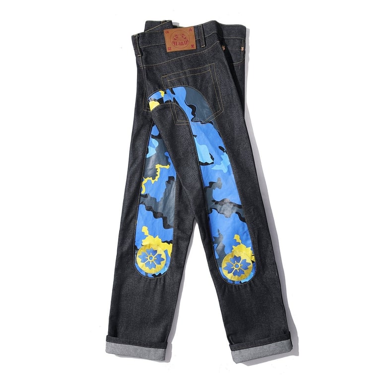 Evisu Camo Seagull Logo Jeans Black - 10