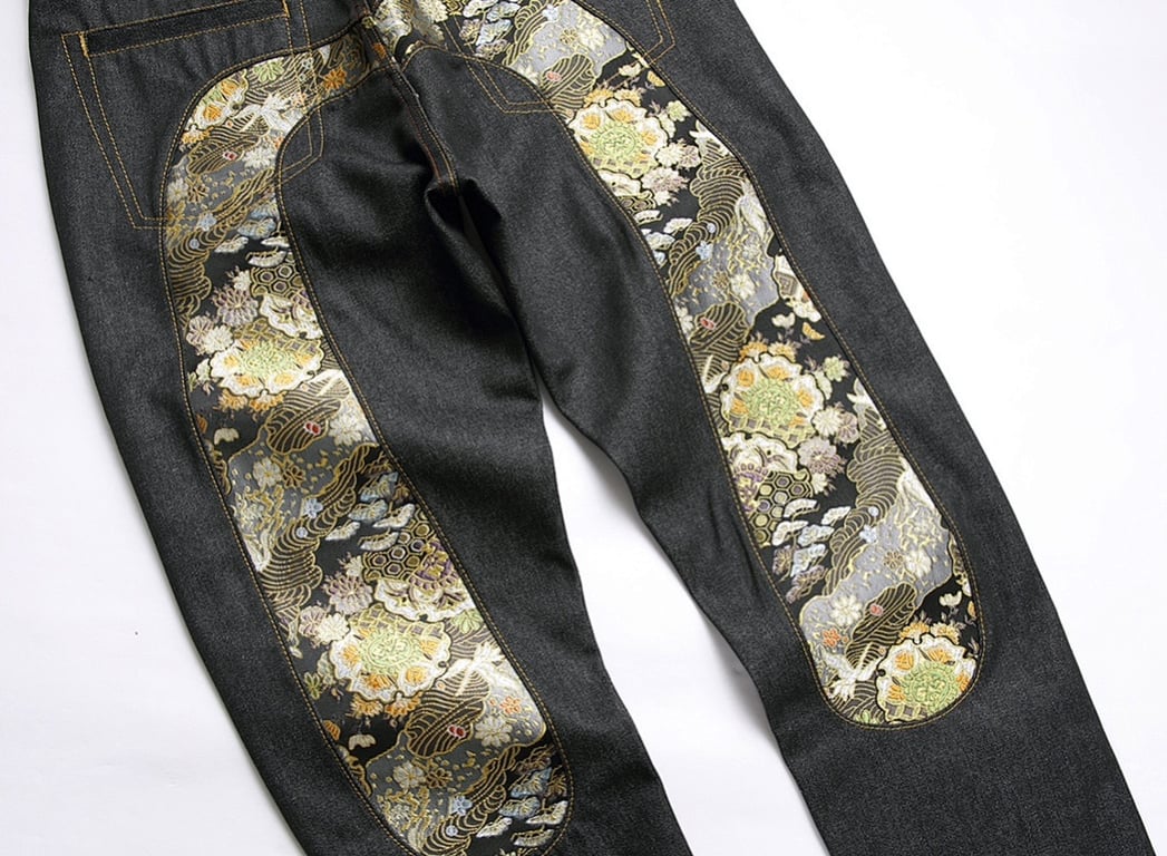 Evisu N110-19077 Embroidered Seagull Jeans Black - 7