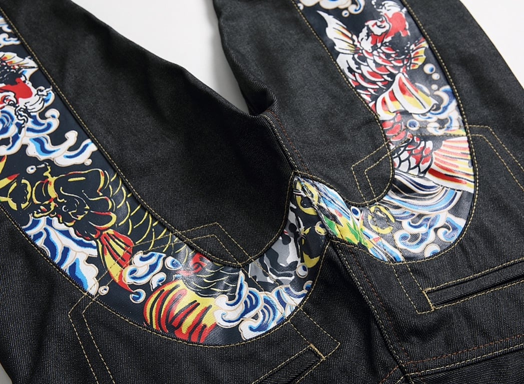 Evisu Daicock Koi Fish Graphic Jeans N110 - 5
