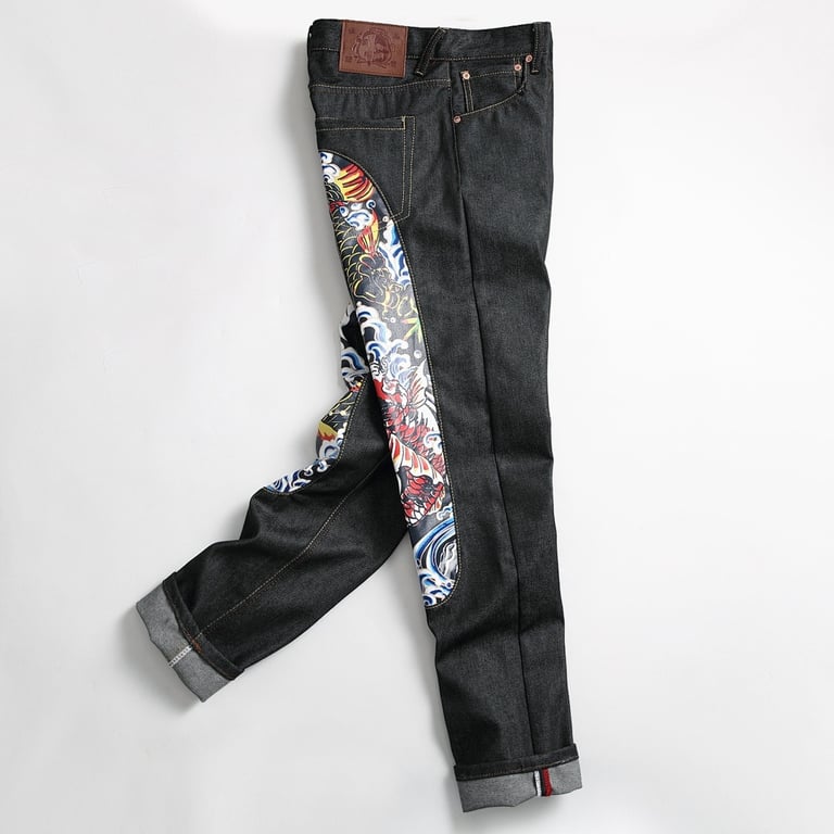 Evisu Daicock Koi Fish Graphic Jeans N110 - 6