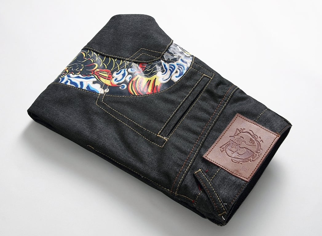Evisu Daicock Koi Fish Graphic Jeans N110 - 7