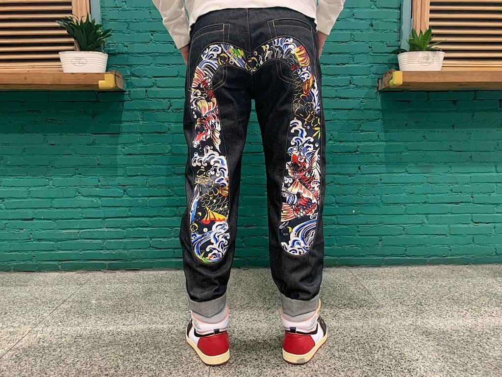 Evisu Daicock Koi Fish Graphic Jeans N110 - 8