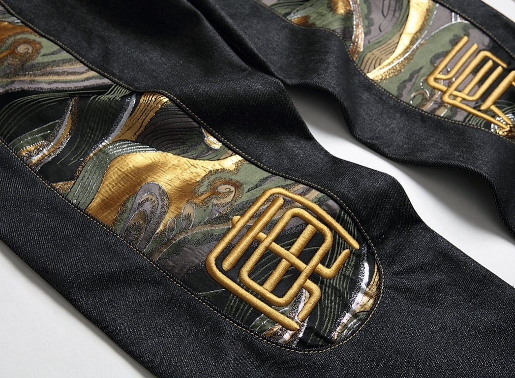 Evisu Embroidered Wave Graphic Jeans - 11