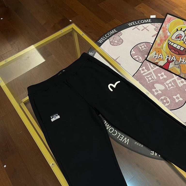 Evisu N110-19121 Seagull Sweatpants Black - 7