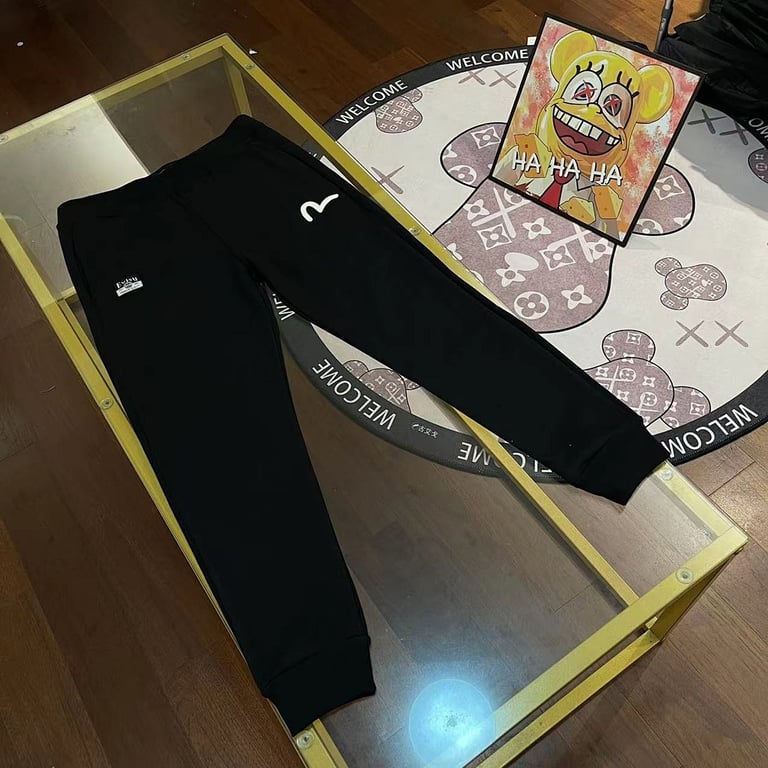 Evisu N110-19121 Seagull Sweatpants Black - 8