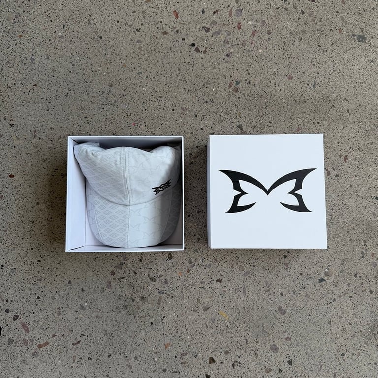 Mertra Monogram Baseball Cap White - 3