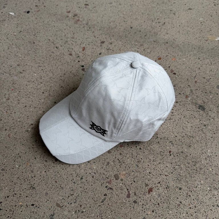 Mertra Monogram Baseball Cap White - 8