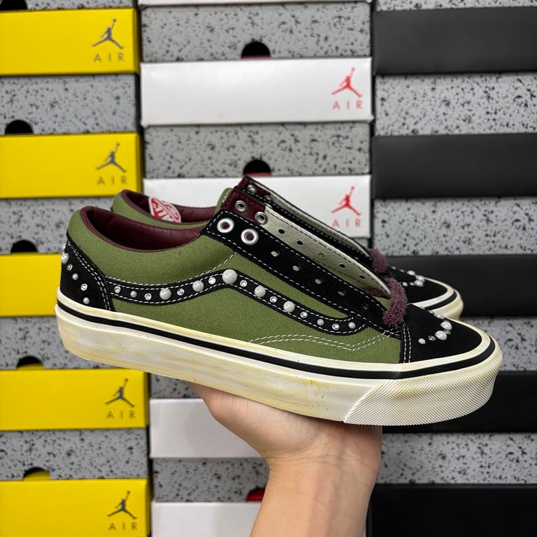 Vans Lx Old Skool 36 Satoshi Pearlized Army Green - 4