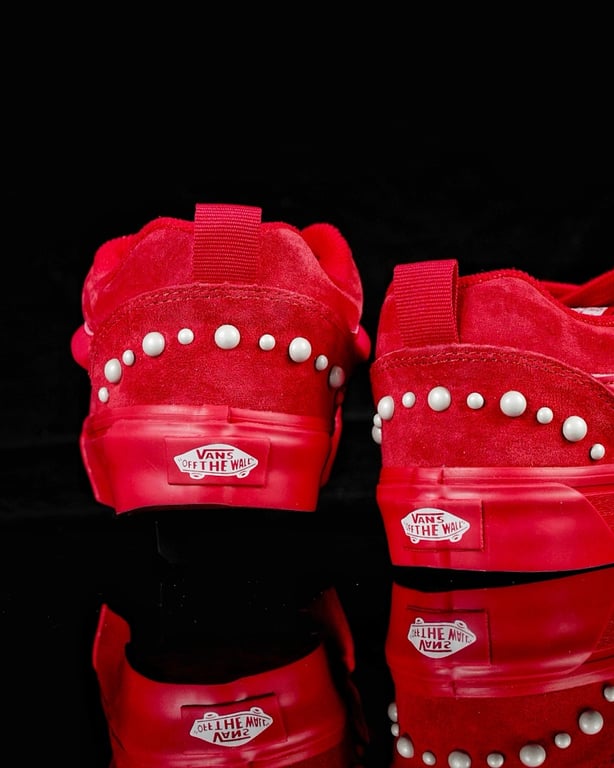 Vans Knu Skool Red Pearl Studs - 3
