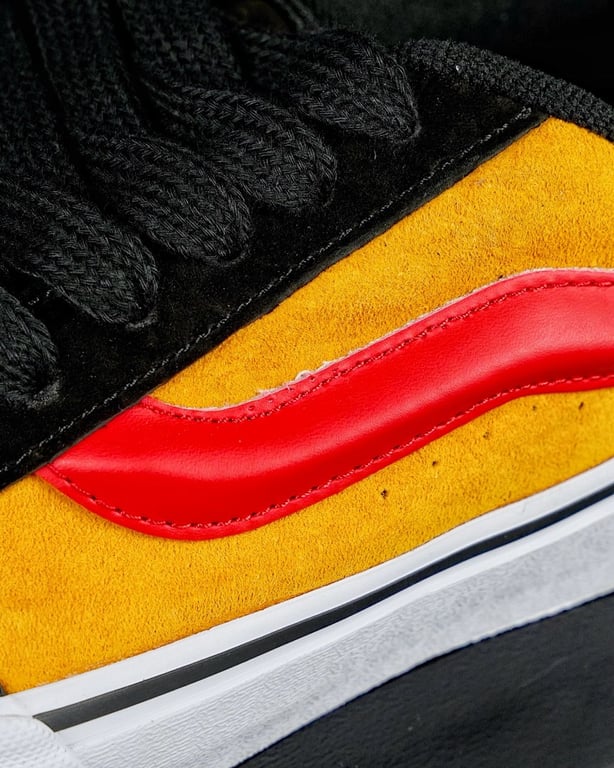 Vans Knu Skool Black Yellow Red - 7