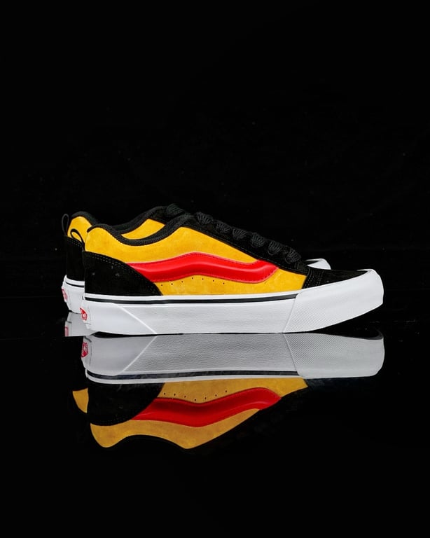 Vans Knu Skool Black Yellow Red - 8