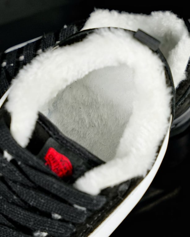 Vans Knu Skool Black White Fur Lined - 5