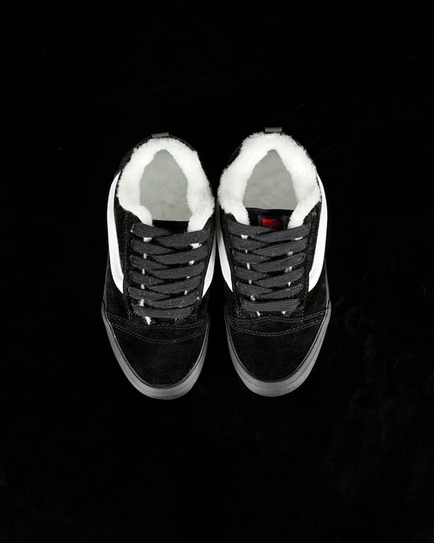Vans Knu Skool Black White Fur Lined - 9