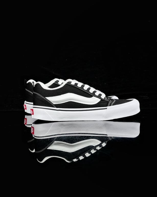 Vans Knu Skool Black White - 8