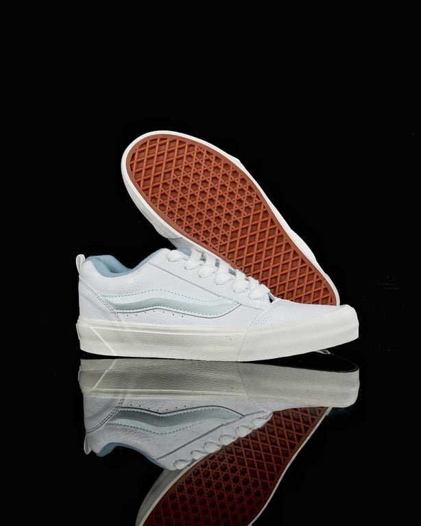 Vans Knu Skool White Blue Leather - 6