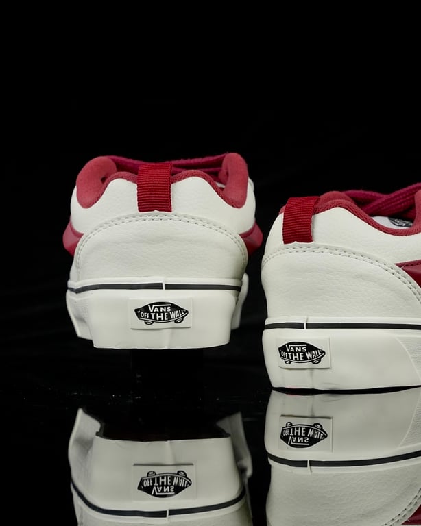 Vans Knu Skool White Red - 3