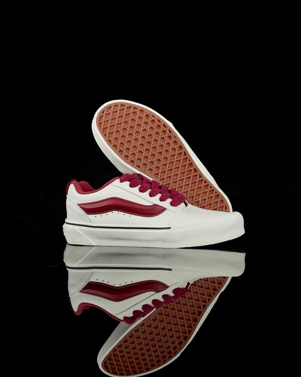 Vans Knu Skool White Red - 6
