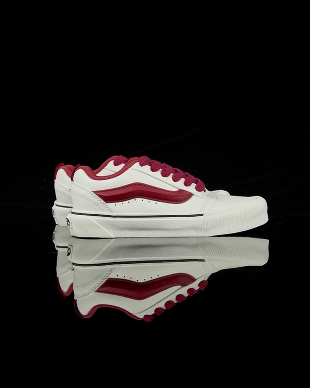 Vans Knu Skool White Red - 8