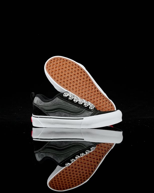 Vans Knu Skool Black Grey White - 6