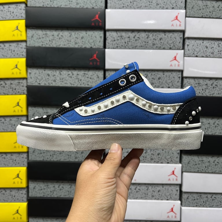 Vans Knu Skool Pearlized Marshmallow Navy - 3