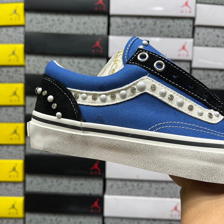 Vans Knu Skool Pearlized Marshmallow Navy - 8