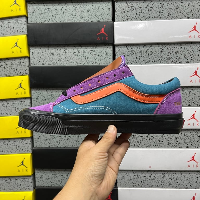 Vans Old Skool 36 LX Multi-Color Purple Teal Orange - 3