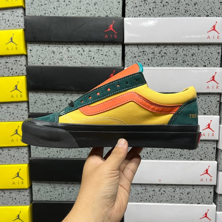 Vans Old Skool Multi-Color Yellow Orange Green - 3